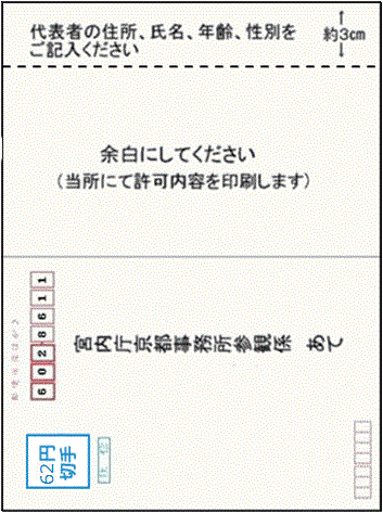 官製はがき(返信(うら)と往信(おもて))