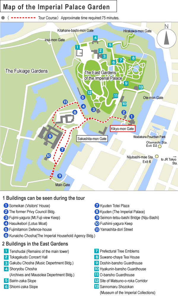 Overall Map of Imperial Palace