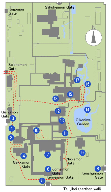 Kyoto Imperial Palace The Imperial Palace Kyoto Imperial Palace   Map3 